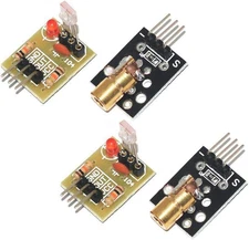 2Sets Laser Sensor Module for Arduino AVR(KY-008 Laser Transmitter +Laser Receiv