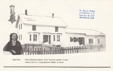 Vintage Postcard People Famous Dr Mary Walker Medal of Honor Unposted  Oswego NY