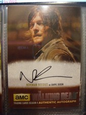 WALKING DEAD SEASON 4 NORMAN REEDUS AUTOGRAPH CARD SILVER FOIL NR1