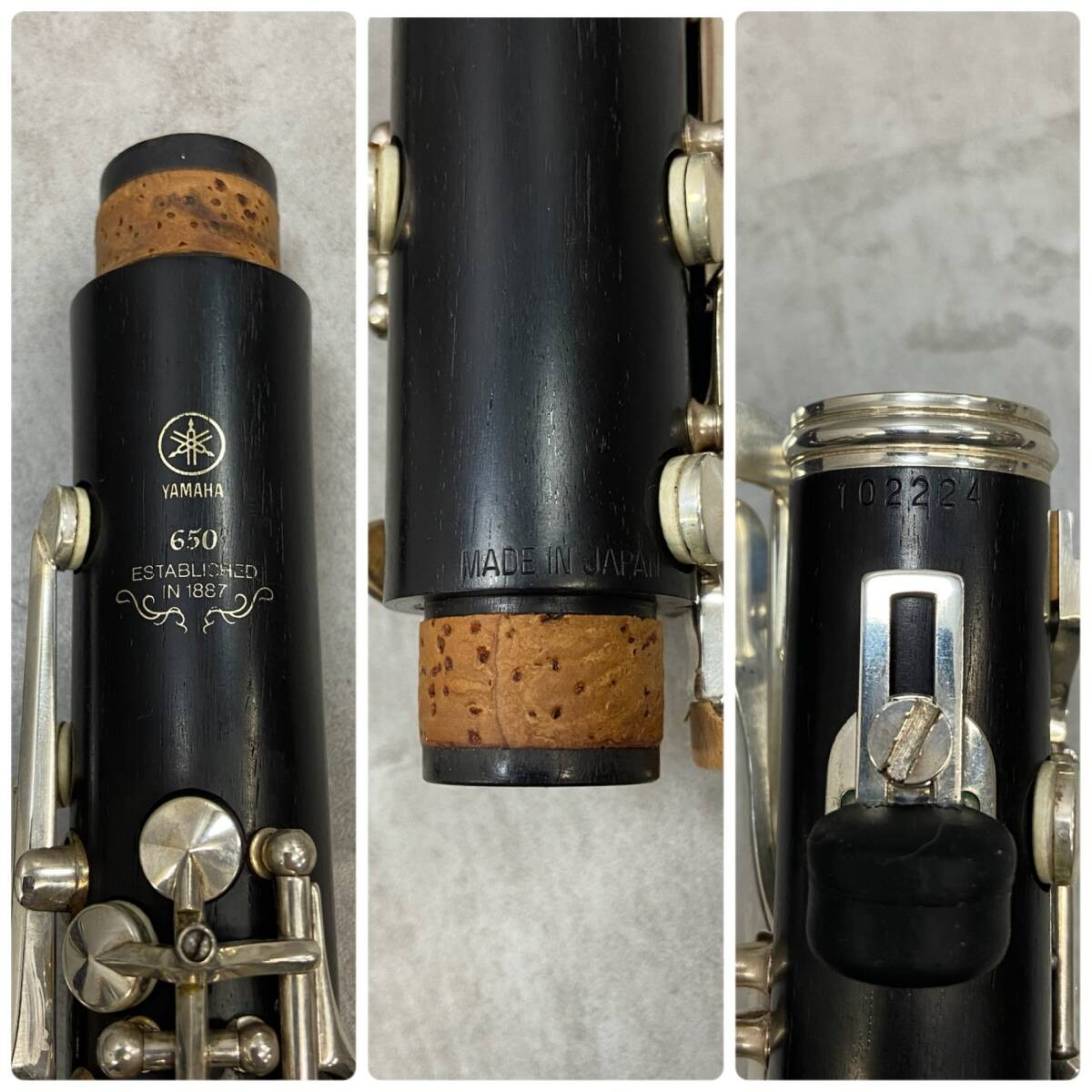 YAMAHA Clarinet Ycl-650 Bb Case Ycl-650f Wood Wooden Clarinets 27
