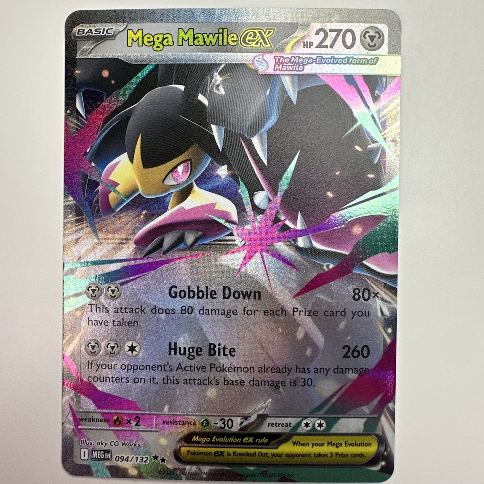 Mega Mawile ex - 094/132 - ME01: Mega Evolution - NM - Pokemon TCG - Double Rare