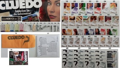 Cluedo / Hasbro 40613 - Teile zum aussuchen #K8