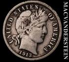 1913 Barber Dime- Very Fine- Better Date- No Reserve #K533