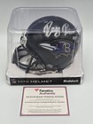 RAY RICE BALTIMORE RAVENS SIGNED AUTOGRAPHED MINI HELMET RIDDELL ON SPORTS COA — photo 1