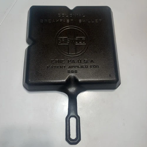 Griswold Colonial Breakfast Skillet 666"B" Vintage, Erie, PA