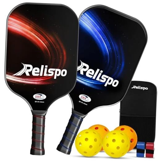 Pickleball Paddles Set of 2/4, USAPA Approved Pickleball Set Fiberglass Pickleball Paddles Set of 2/4, USAPA Approved Pickleball Set Fiberglass