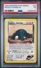 2000 POKEMON GYM HEROES #33 ROCKET'S SNORLAX PSA 1