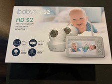 BabySense 5" HD Split-Screen Baby Monitor Video Baby Monitor with Camera