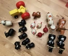 Vintage 1970s Fisher-Price Little People Farm Animals Tractor Lot