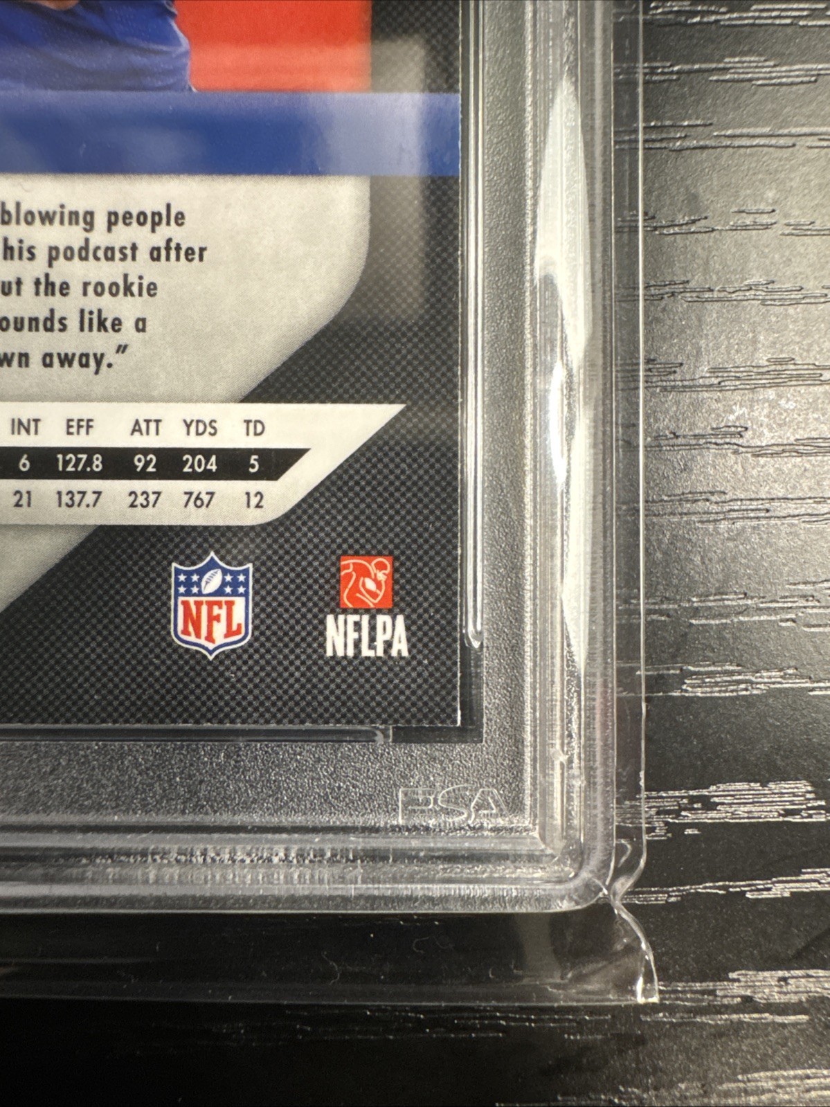 2018 Prizm Josh Allen Rookie #205 PSA 9 Buffalo Bills view 10