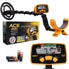 Garrett ACE 200 Metal Detector for Adults and , Made in USA, Waterproof Searc...