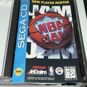 NBA Jam With Registration Card - Sega CD, 1994 Complete CIB Tested Working