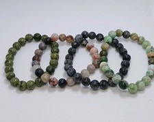 All Natural Stone Beaded Bracelet Set