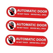 12PCS Automatic Door Car Stickers, Alert Decal for Automatic Sliding Doors,