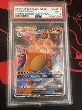 Charizard #SM211 Promo. Hiden Fates Tins. PSA 9. Pokemon TCG.