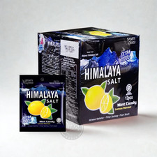 12 Pack of HIMALAYA SALT Sport Mint Candy GINGER LEMON Flavor