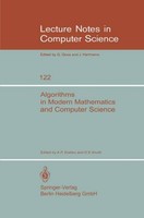 Algorithms In Modern Mathematics And Computer Science A. P. Ershov