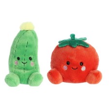 Aurora® Palm Pals™ Cravings Duo 5" Inch Plush Set, Dillian Cucumber & Boyd Tomat