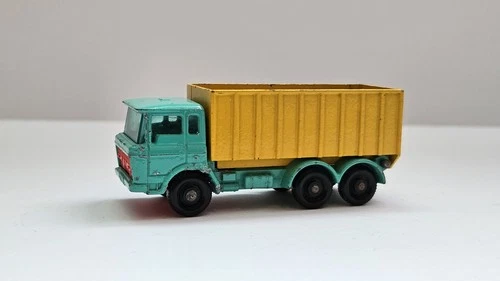 Vintage Matchbox Lesney No.47 DAF Tipper Container Truck Turquoise Yellow #47