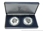 2025 US Mint Morgan Peace Silver Dollar Set .999 2 Pcs w/ Box COA 1 Ozt Ea