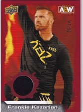 Frankie Kazarian 2022 AEW Pro Wrestling Trading Card Shirt Relic Upper Deck /50