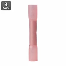 Ancor 309003 22-18 AWG Heat Shrink Butt Connectors - 3 Pack