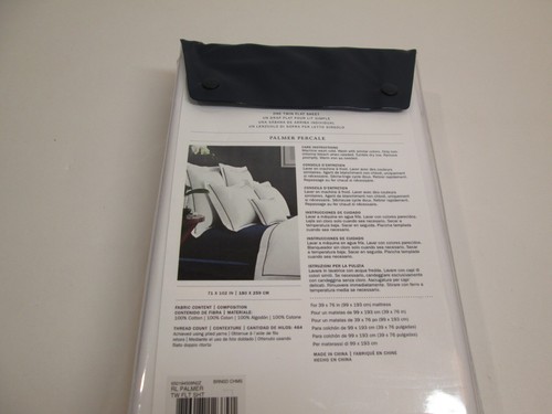 NUEVA Hoja Plana Doble Ralph Lauren PALMER PERCALE ~ Marrón Arena Nueva - Imagen 4 de 6