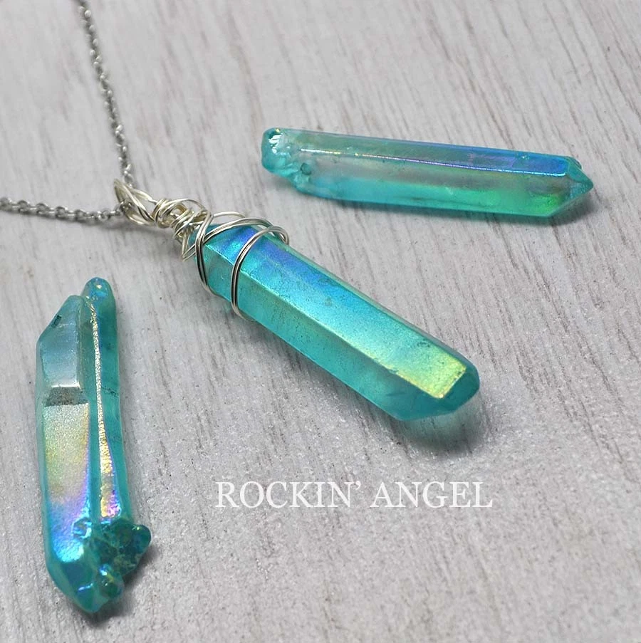 Aqua aura sale pendant