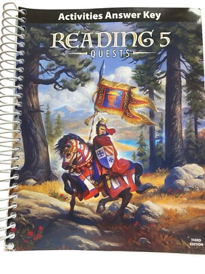 READING 5: QUESTS ACTIVITIES ANSWER KEY book~Spiral~3rd Edition~HOMESCHOOL~NEW