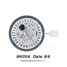 NH35 NH35A Automatic Movement SKX Mods With Stem Date at 6 Date at 3