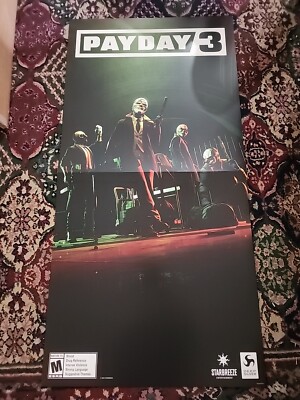 Payday 3 PS5 XBOX ONE Premium POSTER MADE IN USA 48x24