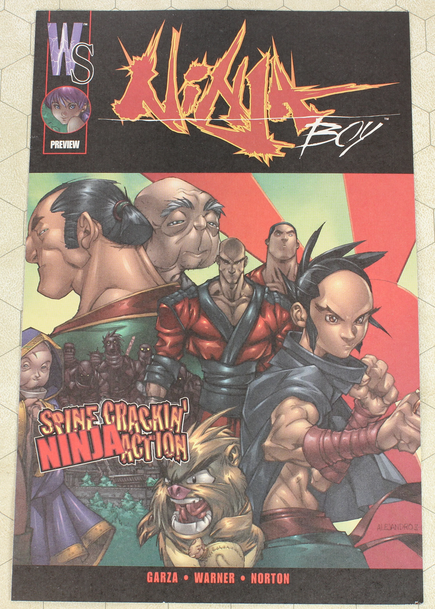 NINJA BOY #1 - 6, PREVIEW ASHCAN (2001) Set NM (DC Wildstorm