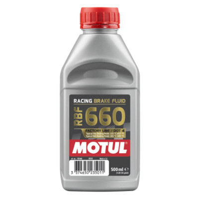 1x Bremsflüssigkeit 500ml Motul RBF 660 DOT4 Brake Fluid Rennsport Motorrad