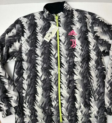 Adidas Juventus Reversible Anthem Black/White Jacket Mens Size Medium HS9808