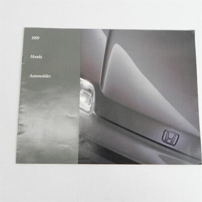#ad VINTAGE 1989 HONDA AUTOMOBILES DEALERSHIP SALES BROCHURE INFORMATION SPECS $9.12