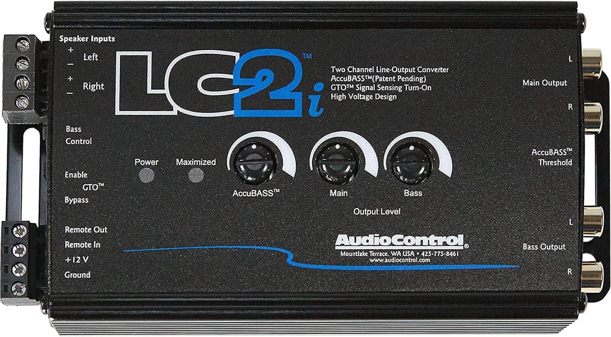 AUDIOCONTROL LC2I 2 CHANNEL LINE-OUTPUT HI-LOW CONVERTER SUBWOOFER