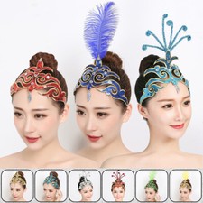 Women Classical Folk Opening Dance Headdress Stage Performance Dance Head Flower