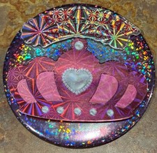 Kids Girl Birthday Princess Holographic Sparkly Pink Badge Party Accessory Tiara