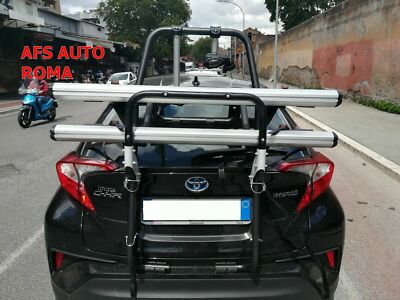 FAHRRADTRÄGER HINTEN STAND UP 2 SCHIENEN TOYOTA CHR C-HR BJ 2019 + SCHILD 