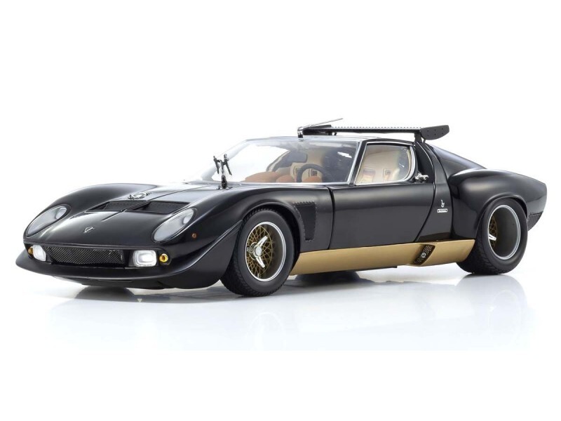Kyosho 1/18 Lamborghini Miura SVR nera