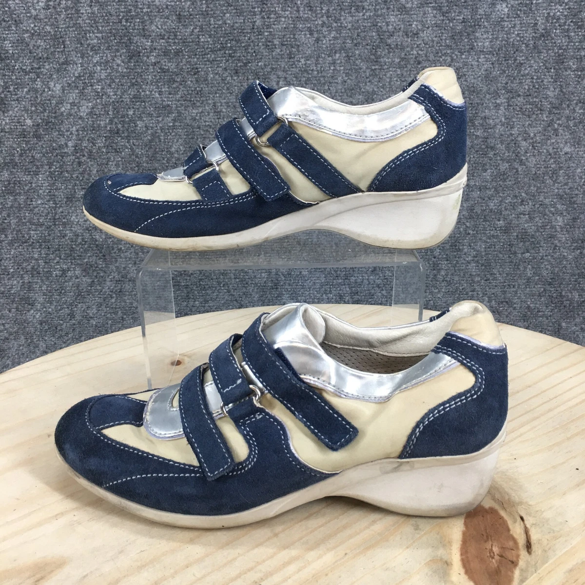 stationery piano Original Stone Fly Shoes Womens 7.5 Casual Low Sneakers Wedge Blue Fabric Hook And Loop | eBay stationery piano Original Stone Fly Shoes Womens 7.5 Casual Low Sneakers Wedge Blue Fabric Hook And Loop | eBay