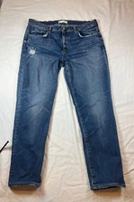 Moussy Vintage Jeans Size 34x28 Straight Med Wash Zipper Designer Premium Japan