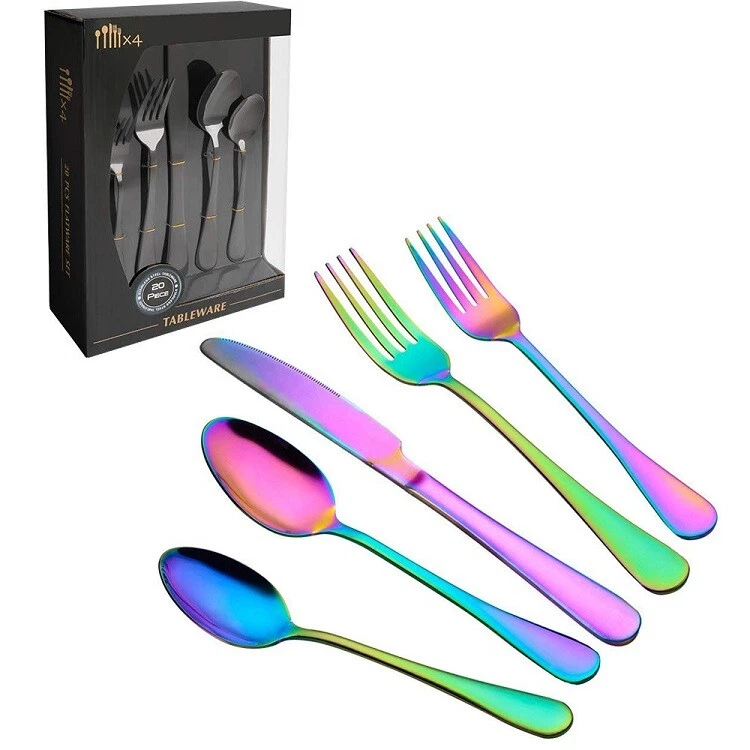 Rainbow cutlery deals