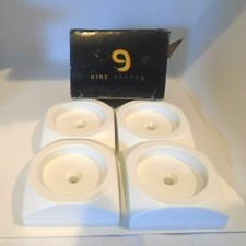 NINE BANANA 1st Nonslip Sturdy  Stylish Matte White Square Baby Gate Wall 4 x