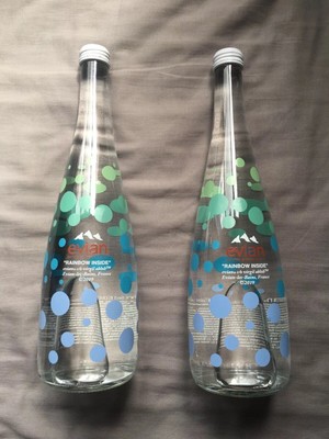 evian off white bottle