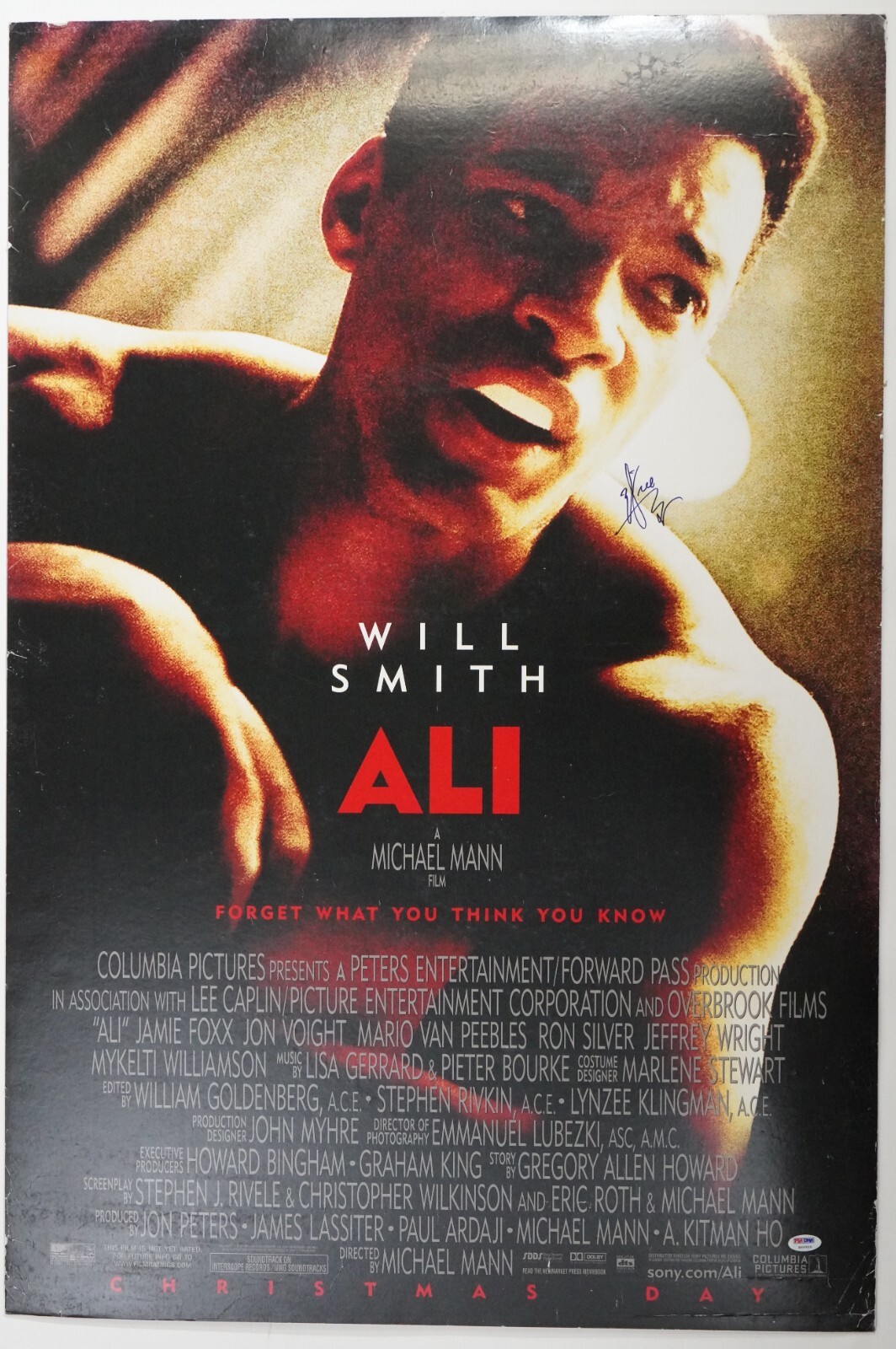 Will Smith Autographed Signed 26.5x39.5 Muhammad Ali Movie Poster PSA/DNA COA 2001 