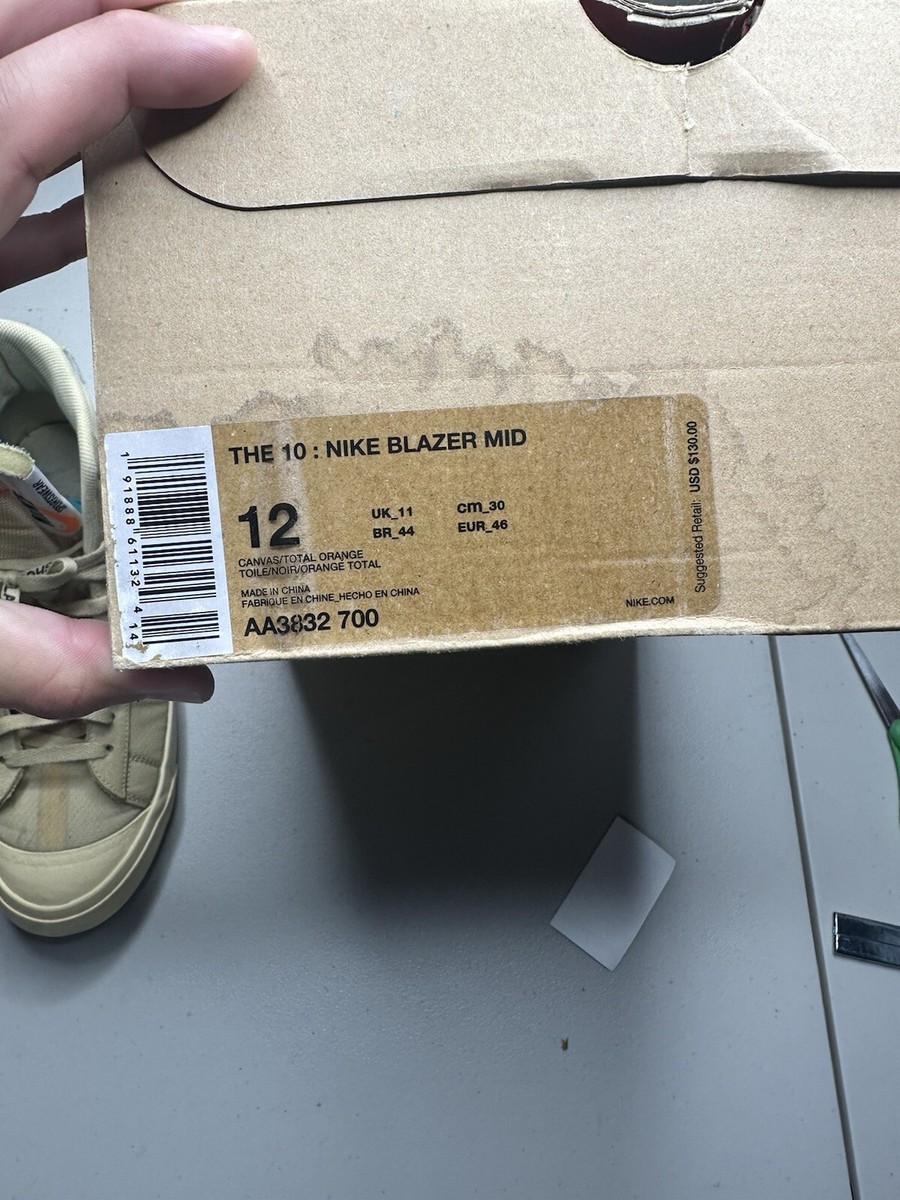 Size 12 - Nike Blazer Mid x OFF-WHITE All Hallows Eve 2018 *CLEAN