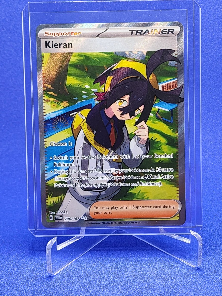 full art kieran pokemon card 122/101 sv6 SR 2024 MINT Japanese n087 Gaming Cards Condition Kieran - 206/167 Twilight Masquerade