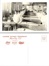 Continental James Candy Company Atlantic City Postcard