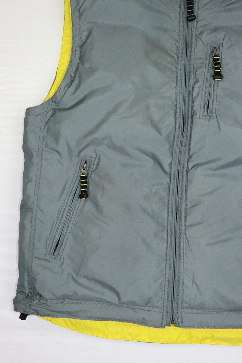 GAP Vintage Yellow/Gray Reversible Down Puffer Waistcoat GAP Vintage Yellow/Gray Reversible Down Puffer Waistcoat